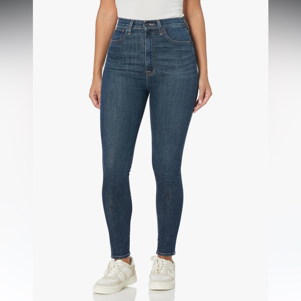 [hudson] center stage ultra high rise super skinny ankle jean elegance 23
